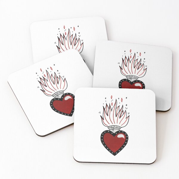 Item preview, Sacred heart traditional tattoo designed and sold by emeteneme.