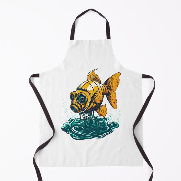 Item preview, Gas Masked Fish in Polluted Depths designed and sold by Tom-Johnson.