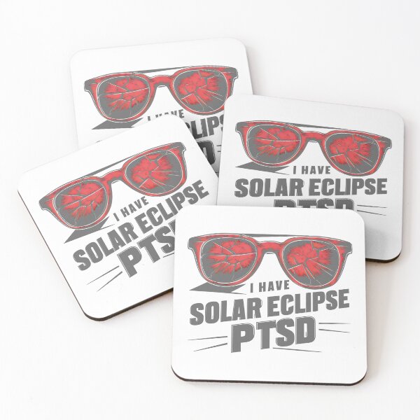 Item preview, I have solar eclipse PTSD: Shades of Red, Grey, and Black designed and sold by SplashTastic.