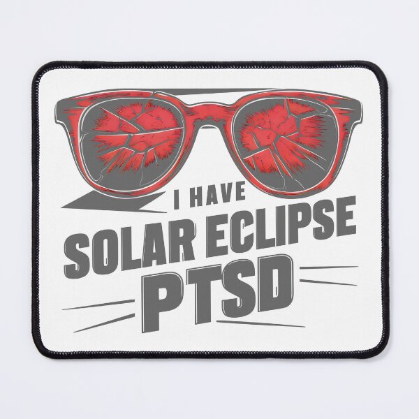 Item preview, I have solar eclipse PTSD: Shades of Red, Grey, and Black designed and sold by SplashTastic.
