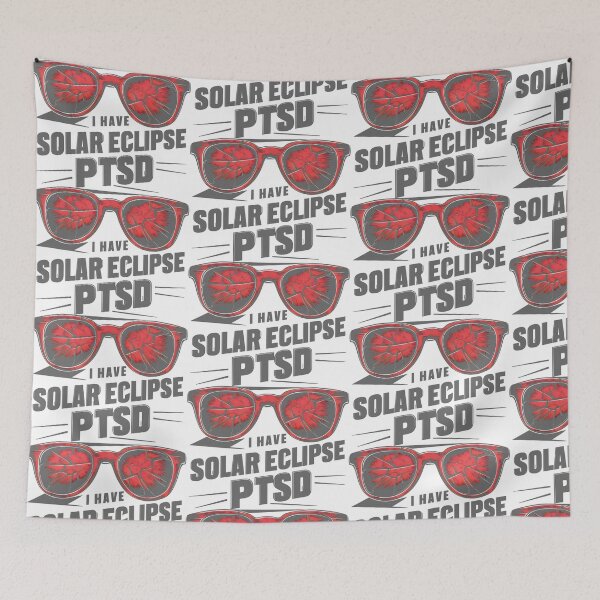 Item preview, I have solar eclipse PTSD: Shades of Red, Grey, and Black designed and sold by SplashTastic.