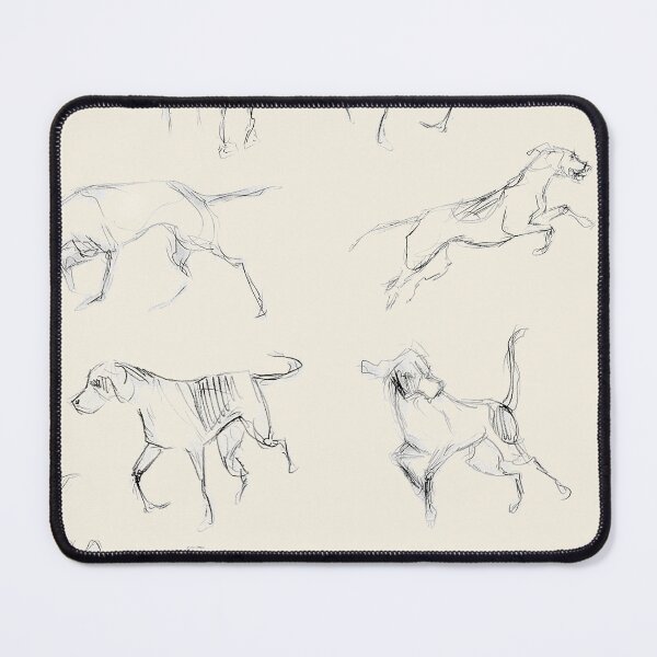 Item preview, Playful Hounds in Cream designed and sold by Lavender Woodman.