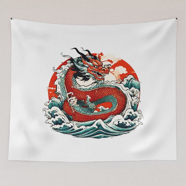 Item preview, Japanese Dragon Oceanic Power designed and sold by Tom-Johnson.