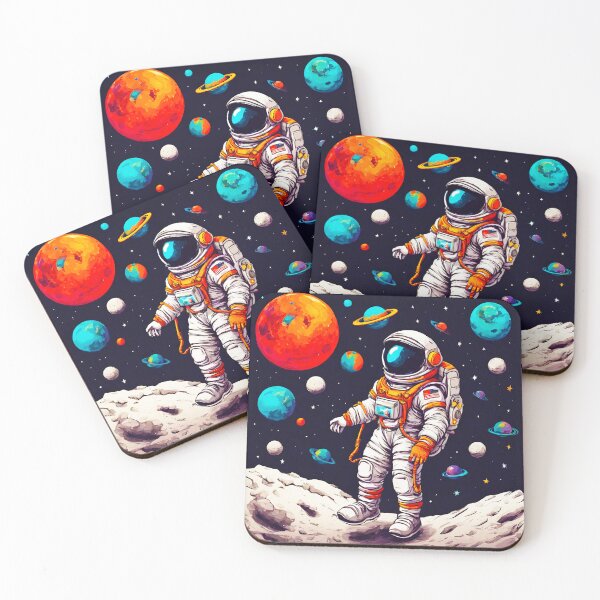 Item preview, Colorful Astronaut Amongst Galaxies designed and sold by Tom-Johnson.