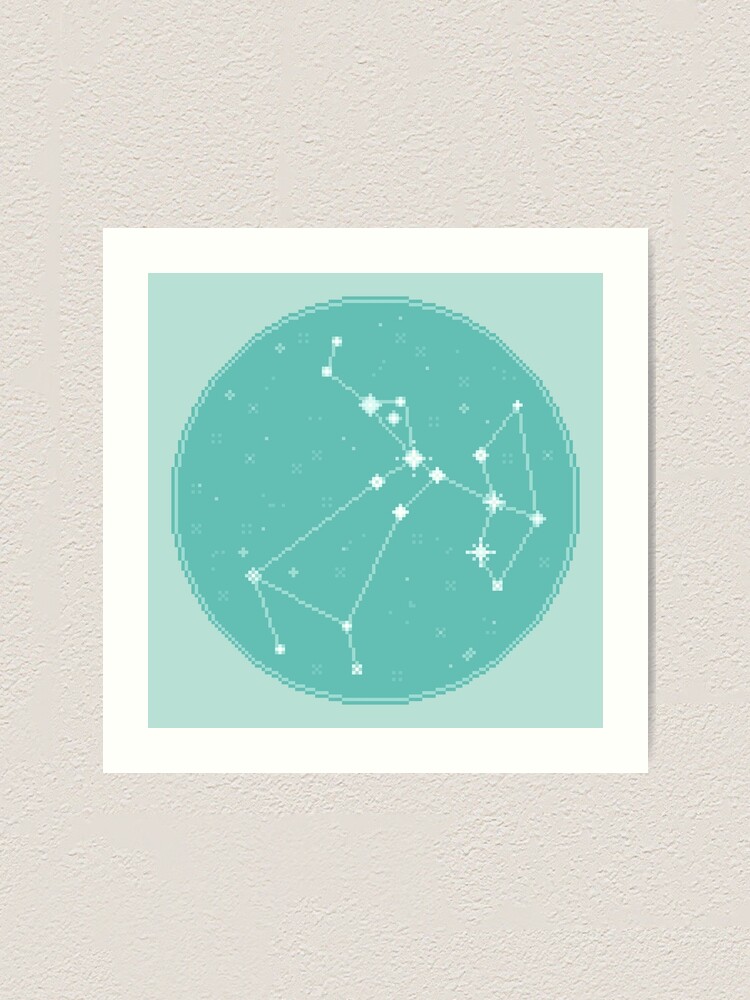 Alternate view of 8bit Constellations: Sagittarius Art Print