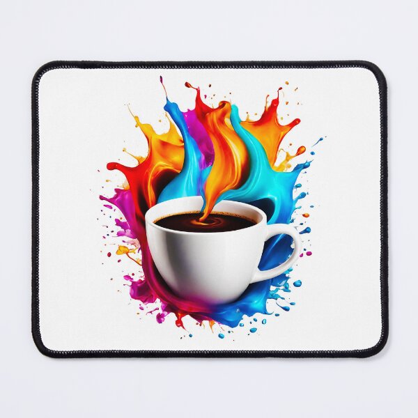 Item preview, Coffee Cup with Bright Paint Splash designed and sold by Tom-Johnson.