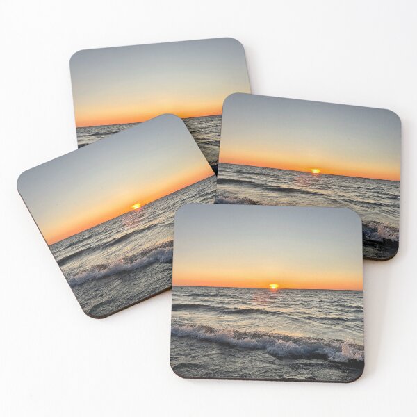 Item preview, Wonderful summer sunset with waves designed and sold by ClarissaFlora.