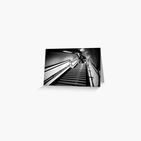 Exit in black and white Greeting Card