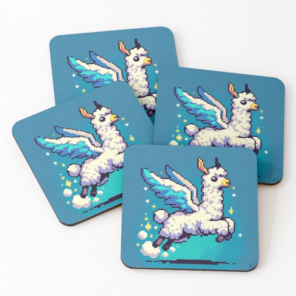 Item preview, Whimsical Flight: The Pixel Lama Soars designed and sold by Shiraseee.