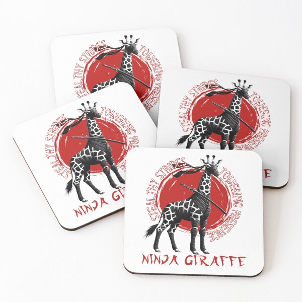 Item preview, Ninja Giraffe Stealthy Strides Towering Presence Funny designed and sold by André Botes.