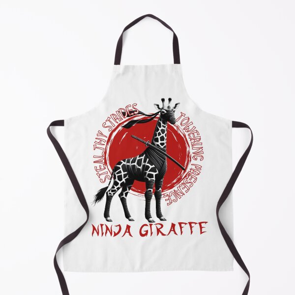 Item preview, Ninja Giraffe Stealthy Strides Towering Presence Funny designed and sold by André Botes.