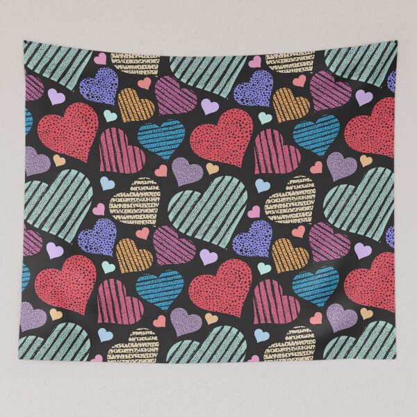 Item preview, Colorful heart pattern  designed and sold by AnyMar2023.