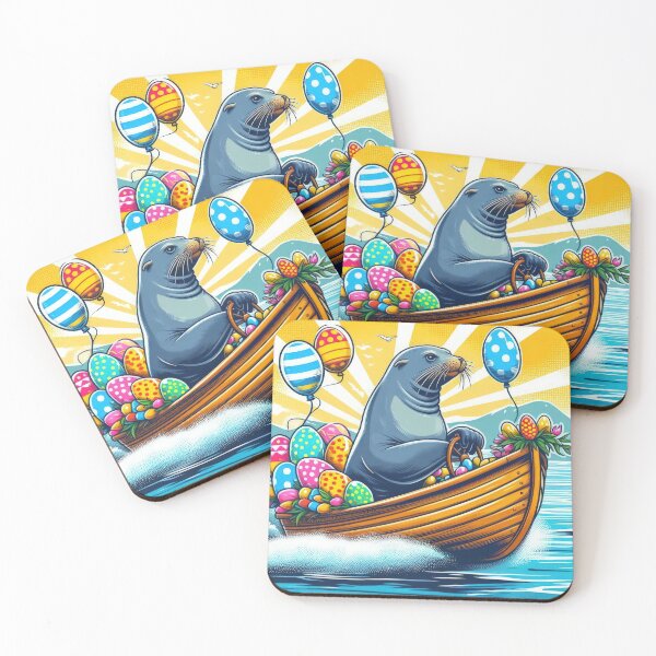 Item preview, Easter Funny animals Navy SEAL in a boat designed and sold by Expressions-Sel.
