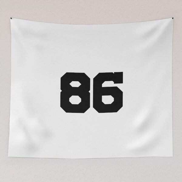 Item preview, 86, eighty-six, black, University designed and sold by Numbers-Art.