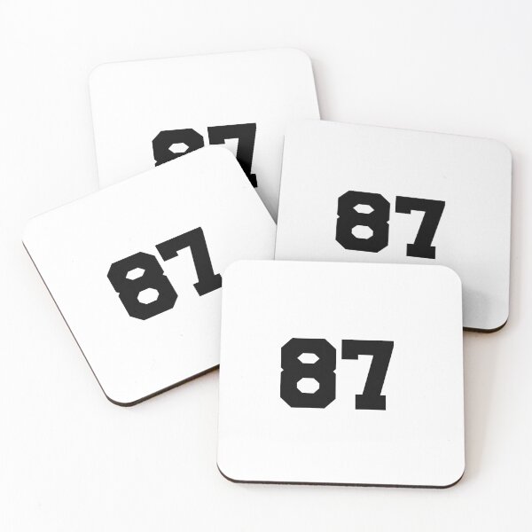 Item preview, 87, eighty-seven, black, University designed and sold by Numbers-Art.