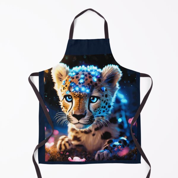 Item preview, cheetah head decorated with blue stone designed and sold by janjacbu.
