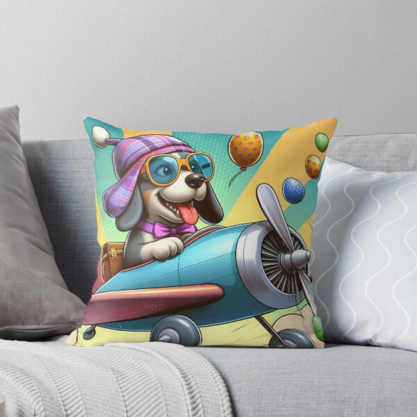 Item preview, Dog with airplane Easter Funny animals designed and sold by Expressions-Sel.