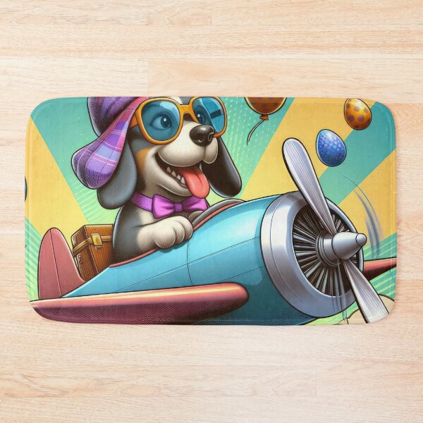 Item preview, Dog with airplane Easter Funny animals designed and sold by Expressions-Sel.