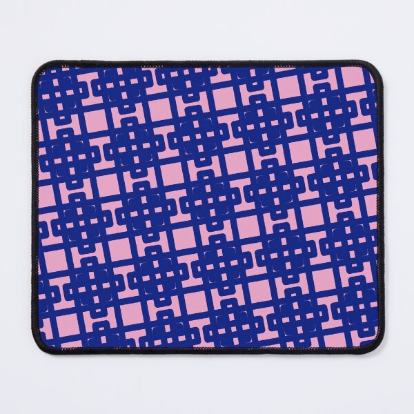 Item preview, Pink Rectangle Chinese Symbols Blue Setting Seamless Design designed and sold by Alchemy-A-La-G.