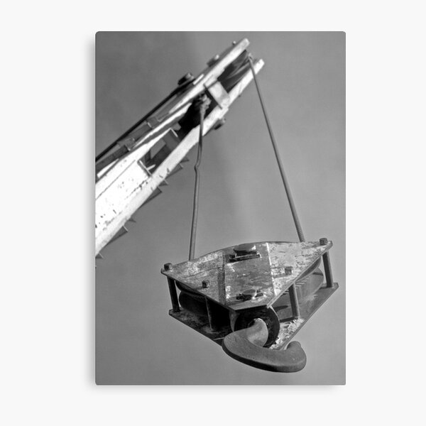 Abandoned Crane Metal Print