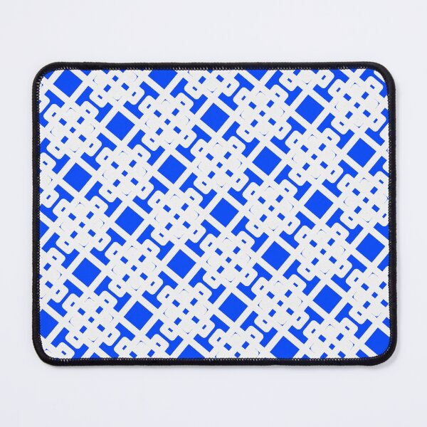 Item preview, White Rectangle Chinese Symbols Blue Setting Seamless Design designed and sold by Alchemy-A-La-G.