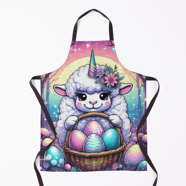 Item preview, cute lamb unicorn Easter Funny animals designed and sold by Expressions-Sel.
