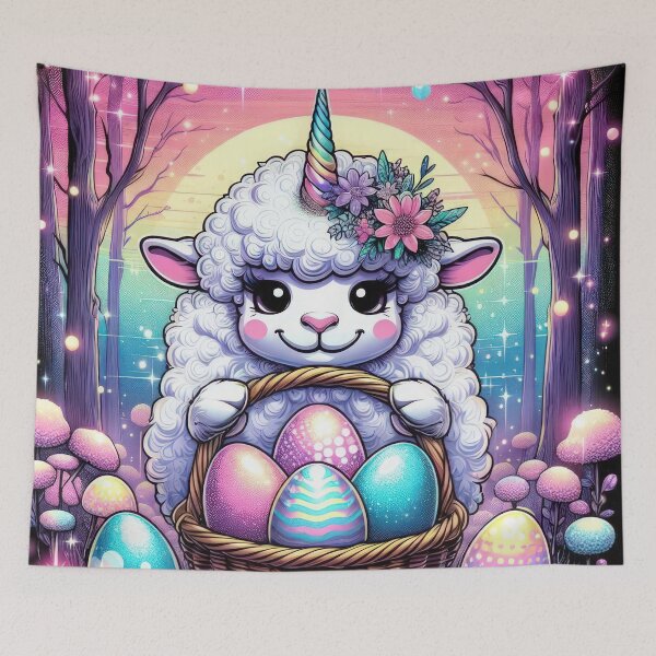 Item preview, cute lamb unicorn Easter Funny animals designed and sold by Expressions-Sel.