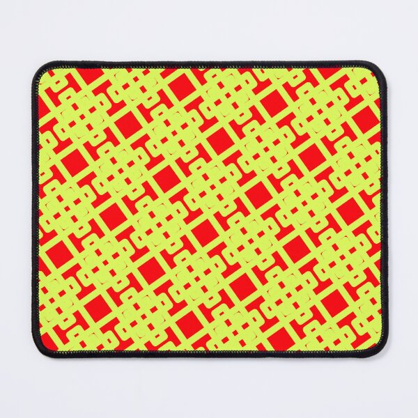 Item preview, Yellow Rectangle Chinese Symbols Red Setting Seamless Design designed and sold by Alchemy-A-La-G.