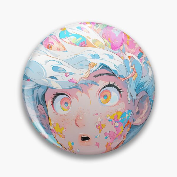 Item preview, Surreal Pastel Confectionery Splash Anime Girl designed and sold by bubblegoth.