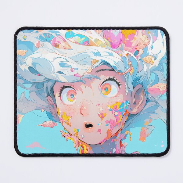 Item preview, Surreal Pastel Confectionery Splash Anime Girl designed and sold by bubblegoth.