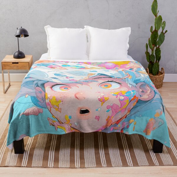 Item preview, Surreal Pastel Confectionery Splash Anime Girl designed and sold by bubblegoth.
