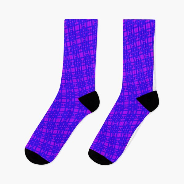 Item preview, Dark-Purple Rectangle Chinese Symbols Blue Setting Seamless Design designed and sold by Alchemy-A-La-G.