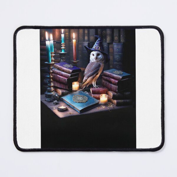 Item preview, Mystical Owl with Magical Books and Candles designed and sold by Stephanie Laird.