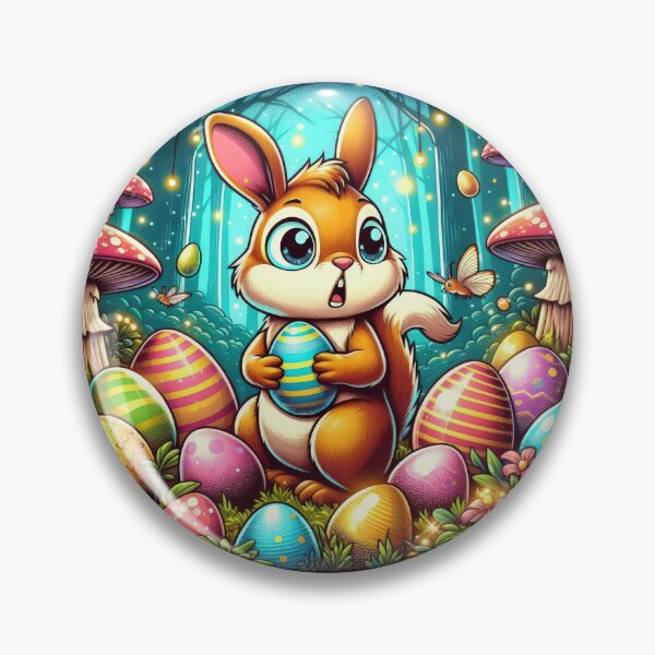 Item preview, Easter Funny animals squirrel with Easter eggs designed and sold by Expressions-Sel.