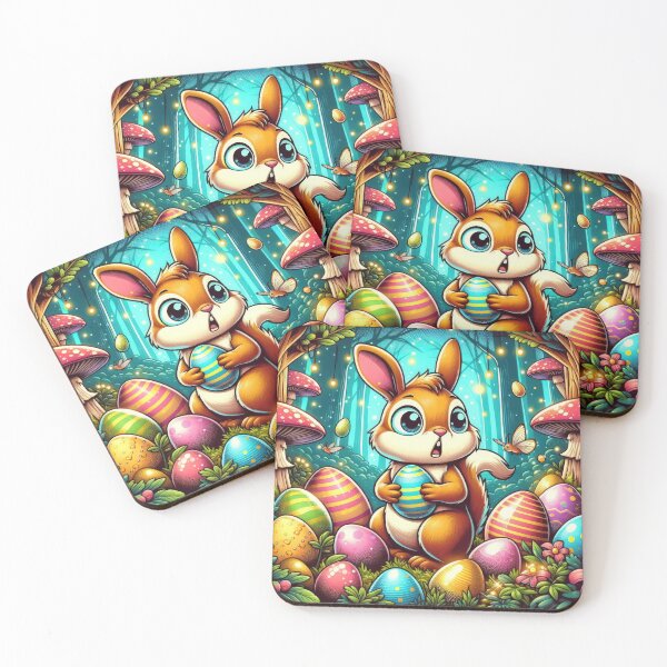 Item preview, Easter Funny animals squirrel with Easter eggs designed and sold by Expressions-Sel.