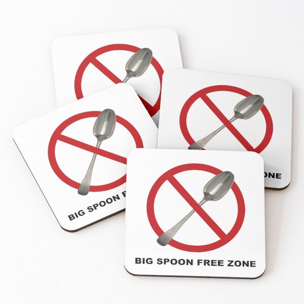 Item preview, BIG SPOON FREE ZONE SIGN designed and sold by funkyfoxdesign.