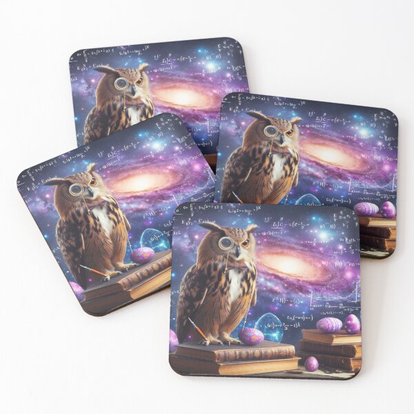 Item preview, owl scientist with books Easter Funny animals designed and sold by Expressions-Sel.