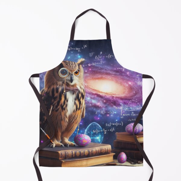 Item preview, owl scientist with books Easter Funny animals designed and sold by Expressions-Sel.