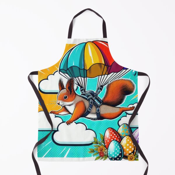 Item preview, squirrel with Color parachute Easter Funny animals designed and sold by Expressions-Sel.