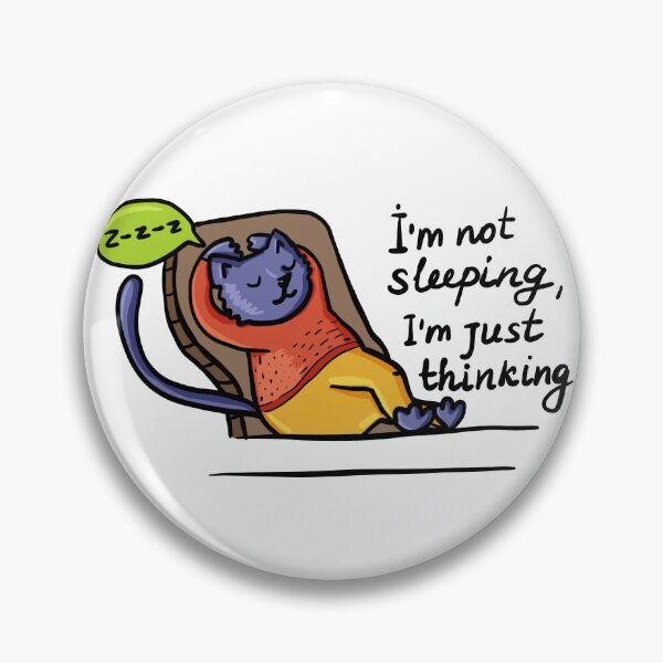 Item preview, Lying cat - I’m not sleeping, I’m thinking designed and sold by KucheriavaArt.