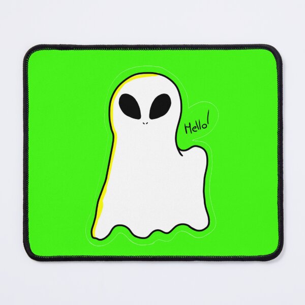 Item preview, Alien Ghost Saying Hello Cute designed and sold by heyjess98.