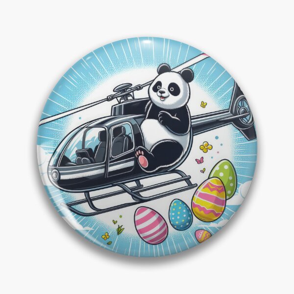 Item preview, panda with helicopter Easter Funny animals designed and sold by Expressions-Sel.