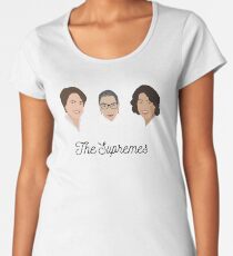 The Supremes (3, with eyes, white text) Women's Premium T-Shirt