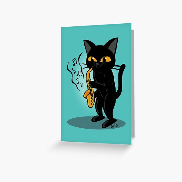 Saxophone Greeting Card