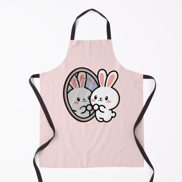 Item preview, Hi Gorgeous | Cute Bunny Looking at Herself at the Mirror designed and sold by Kimochi-Shop.