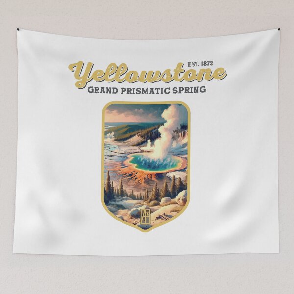Item preview, USA - NATIONAL PARK - YELLOWSTONE Grand Prismatic Spring - 4 designed and sold by ArtProjectShop.