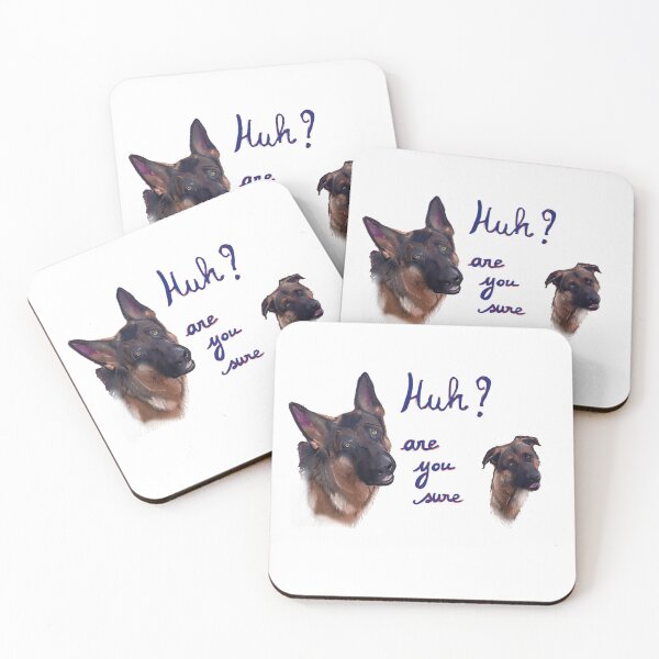 Item preview, Two young german Shepherds wondering designed and sold by Valérie Ozanon.