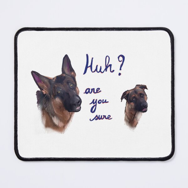 Item preview, Two young german Shepherds wondering designed and sold by Valérie Ozanon.