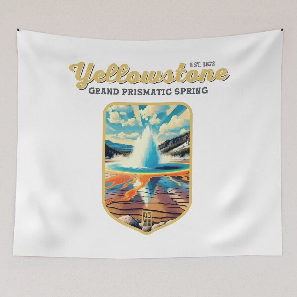 Item preview, USA - NATIONAL PARK - YELLOWSTONE Grand Prismatic Spring - 8 designed and sold by ArtProjectShop.