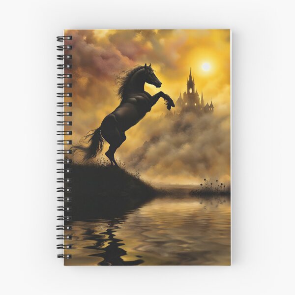 Item preview, Black Horse Gothic Castle designed and sold by Stephanie Laird.